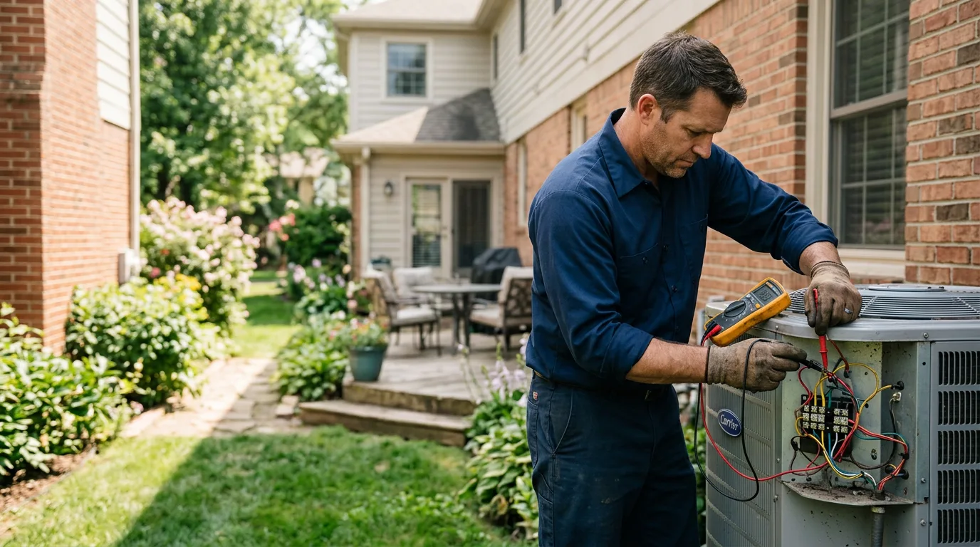HVAC technician working near Camp Creek, WV